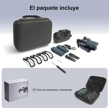 Drone Plegable Con Cámara Wifi 2.4g Fpv Control Altura E88 PRO