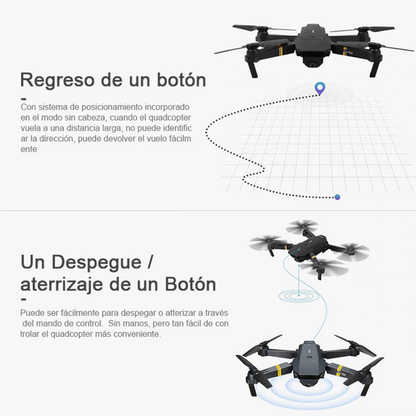 Drone Plegable Con Cámara Wifi 2.4g Fpv Control Altura E88 PRO
