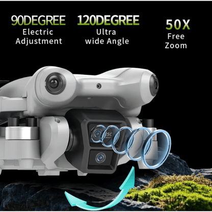 Drone Djw M4 Ultra Control Rc Pantalla Lcd Wifi + 2 Baterías