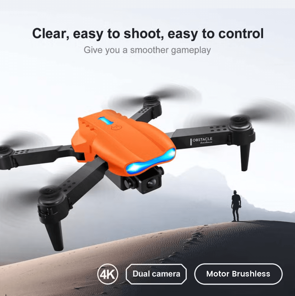 Mini Drone Dual Cámara 4k E99 Pro Wifi 2.4g Motor Brushless