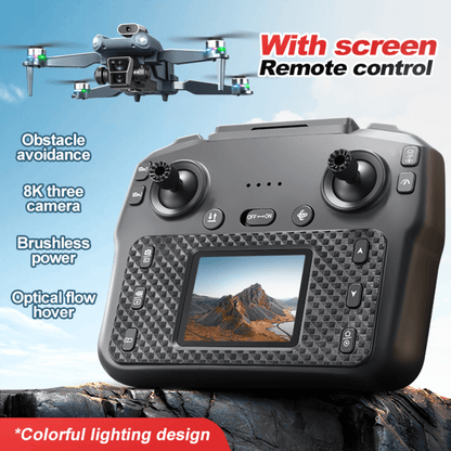 Drone M5 Ultra Sin Escobillas Pantalla Evitacion Obstaculos