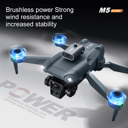 Drone M5 Ultra Sin Escobillas Pantalla Evitacion Obstaculos