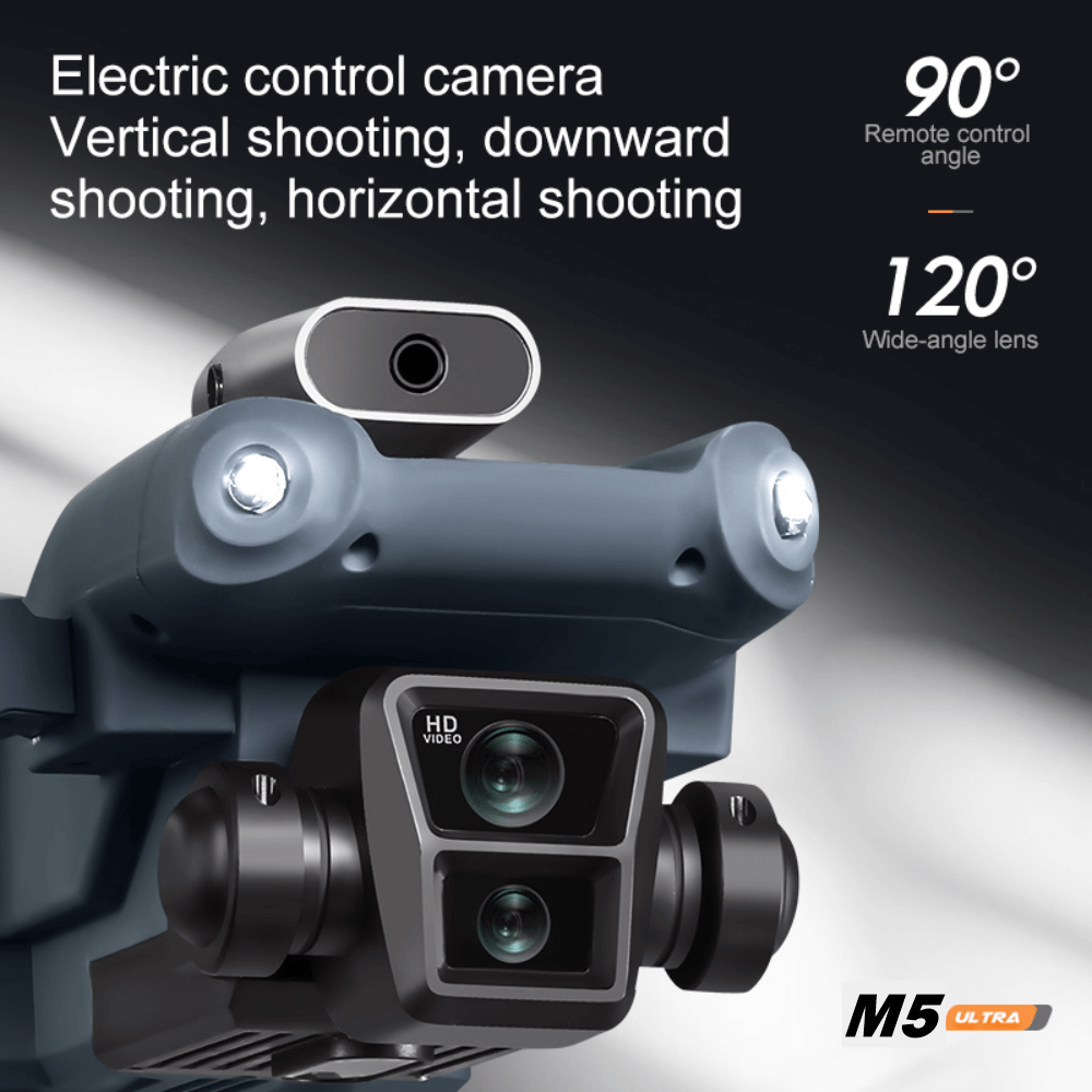 Drone M5 Ultra Sin Escobillas Pantalla Evitacion Obstaculos