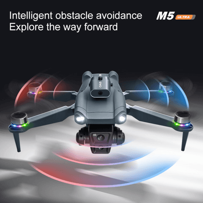 Drone M5 Ultra Sin Escobillas Pantalla Evitacion Obstaculos