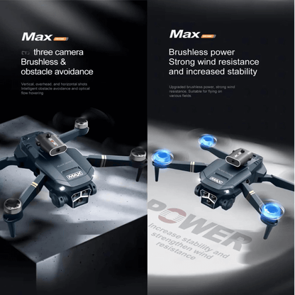 Drone Y3 Max Cámara Wifi 720p Sensor Obstáculos + 2 Baterías