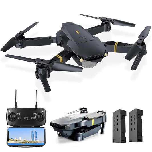 Drone Plegable Con Cámara Wifi 2.4g Fpv Doble Batería 998w