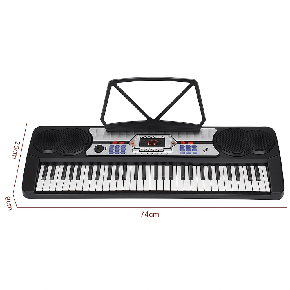 Teclado Organeta Meike Mk-4300 Piano Electronico 54 Teclas