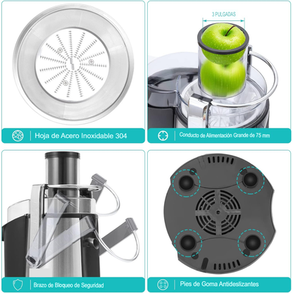 Maquina Exprimidora Extractor De Jugos Eléctrico 1500watts