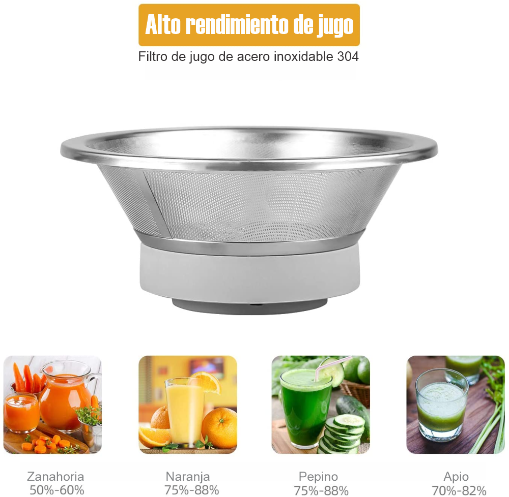 Maquina Exprimidora Extractor De Jugos Eléctrico 1500watts