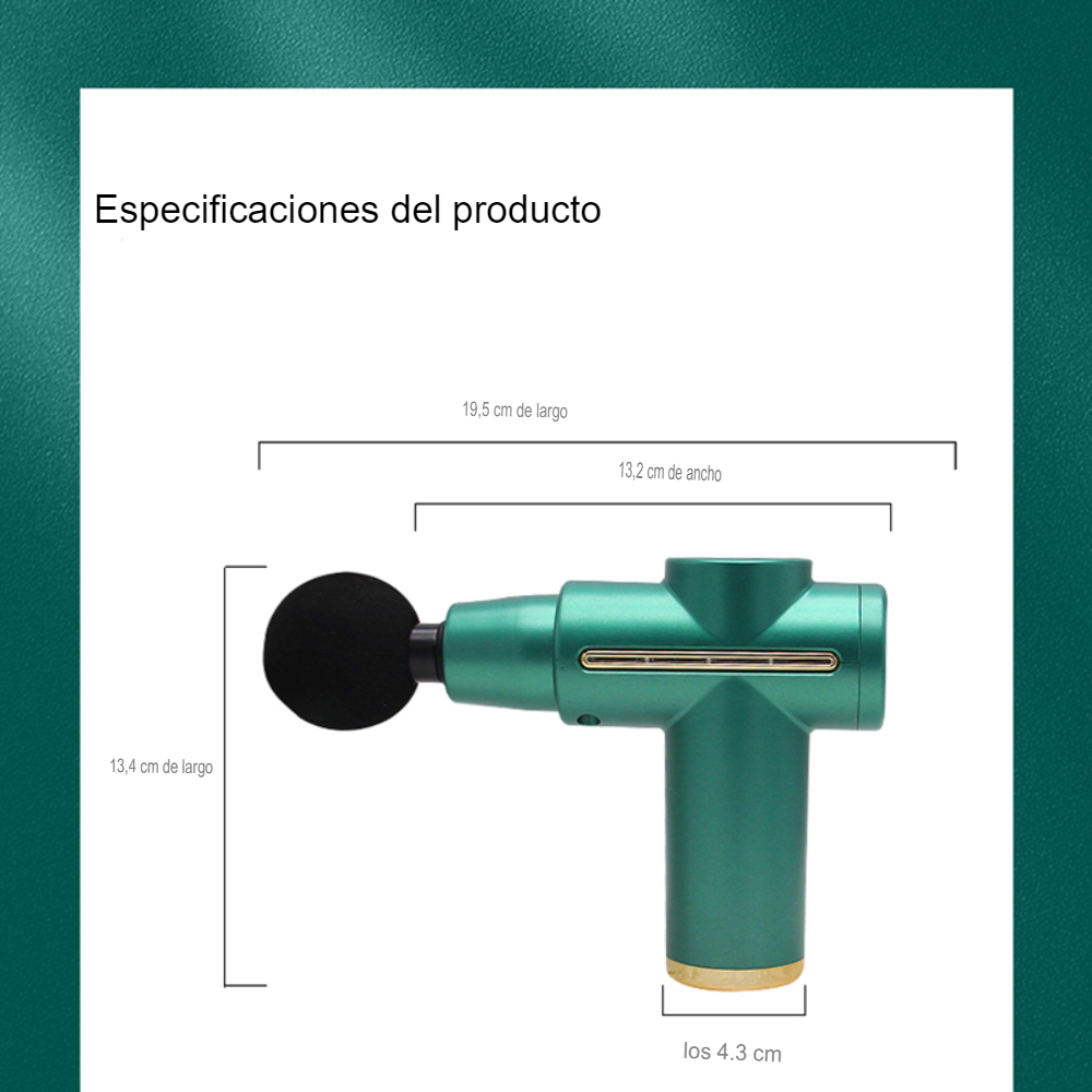 Masajeador Muscular Corporal Recargable Fascial Gun Ds-118