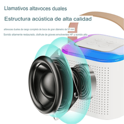 Kit Parlante Y Micrófono Karaoke Para Niños Bluetooth Rgb Y1