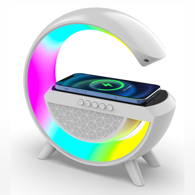 Lampara G Inteligente Luz Led Rgb Bluetooth Cargador Qi App – COLMETECNO