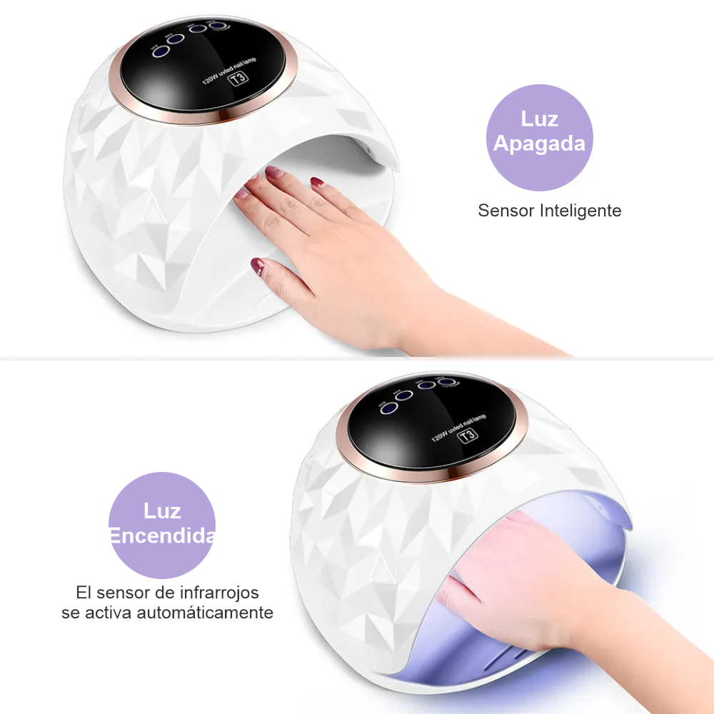 Lampara De Uñas 120w 42 Led Uv Profesional Manicura Sun T3