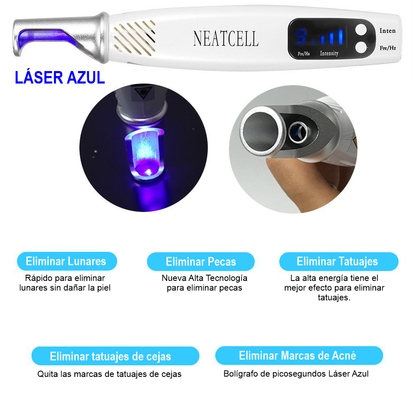 NEATCELL Laser Eliminador Tatuajes Acne Manchas Luz Azul