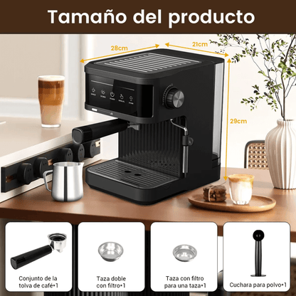 Cafetera Espresso Máquina Café Capuchino 1.8l 20 Bares 850w + Espumador