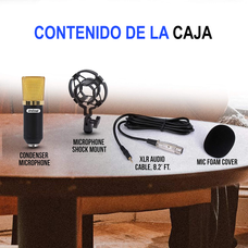 Micrófono Condensador Grabación Profesional Jack 3.5mm Qmic3