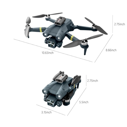 Mini Drone 3 Cámara Wifi 1080p FPV Pantalla Brushless Z3 MAX