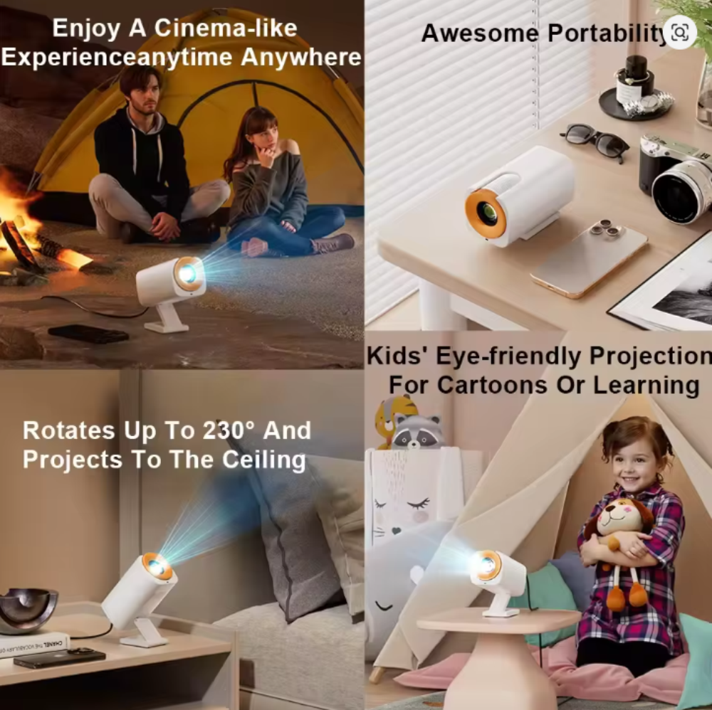 Mini Proyector Smart 4K Android Auto Keystone 200 Ansi S23