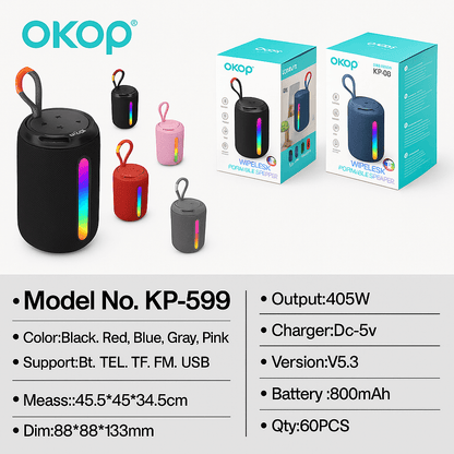 Parlante Speaker Inalambrico Altavoz Bluetooth Okop Kp-599