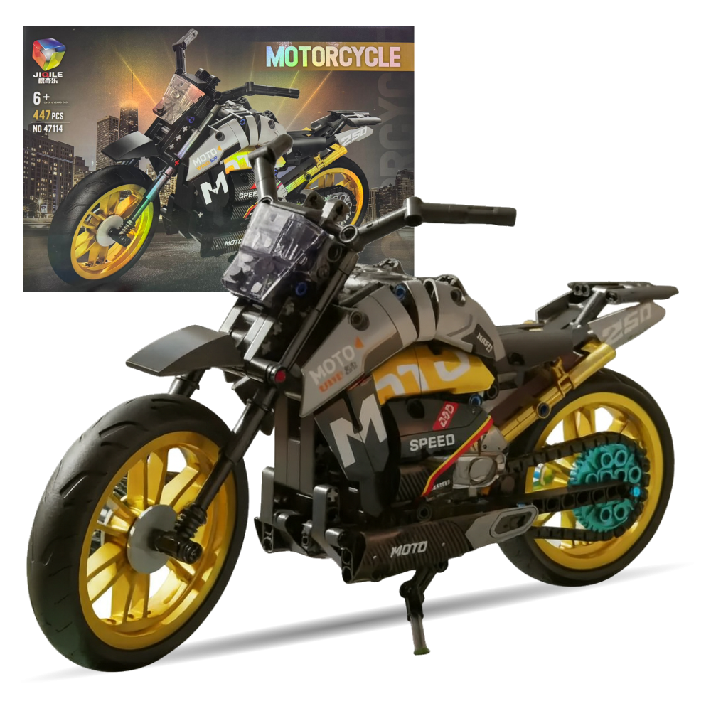 Moto Armable Superbike Bloques Construcción Armatodo 447 Pcs