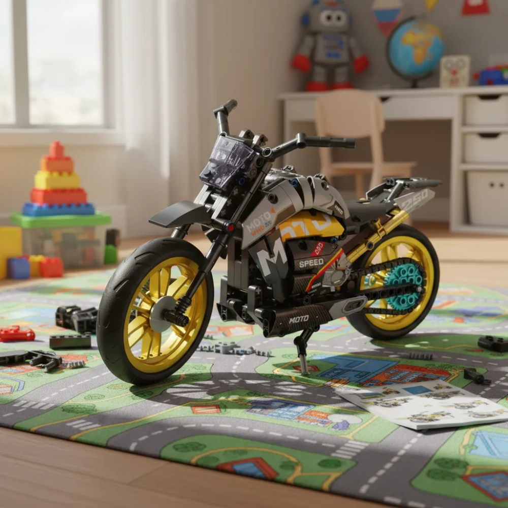 Moto Armable Superbike Bloques Construcción Armatodo 447 Pcs