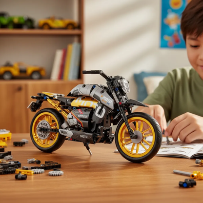 Moto Armable Superbike Bloques Construcción Armatodo 447 Pcs