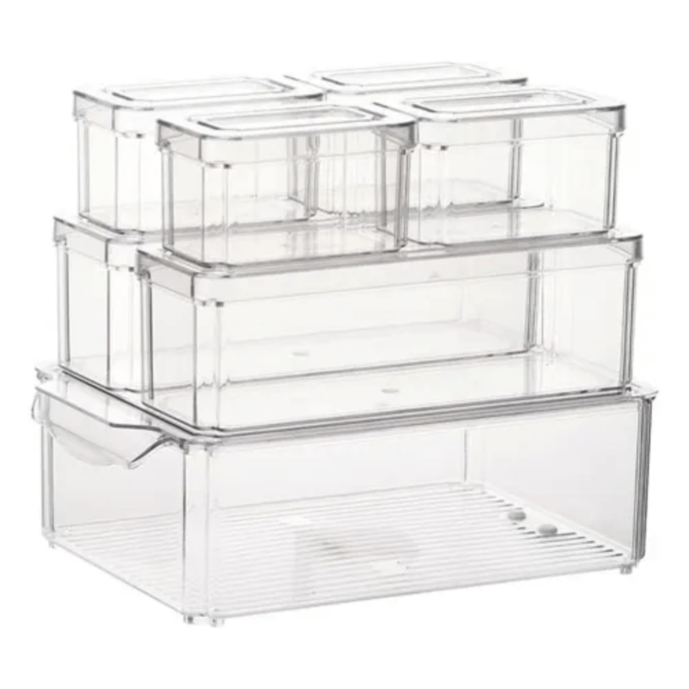 Organizador Nevera Cocina Fruta Set 7 Contenedores Apilables