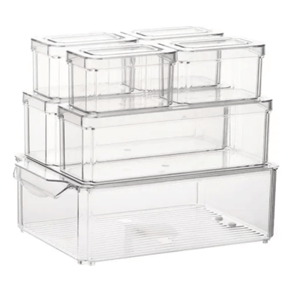 Organizador Nevera Cocina Fruta Set 7 Contenedores Apilables