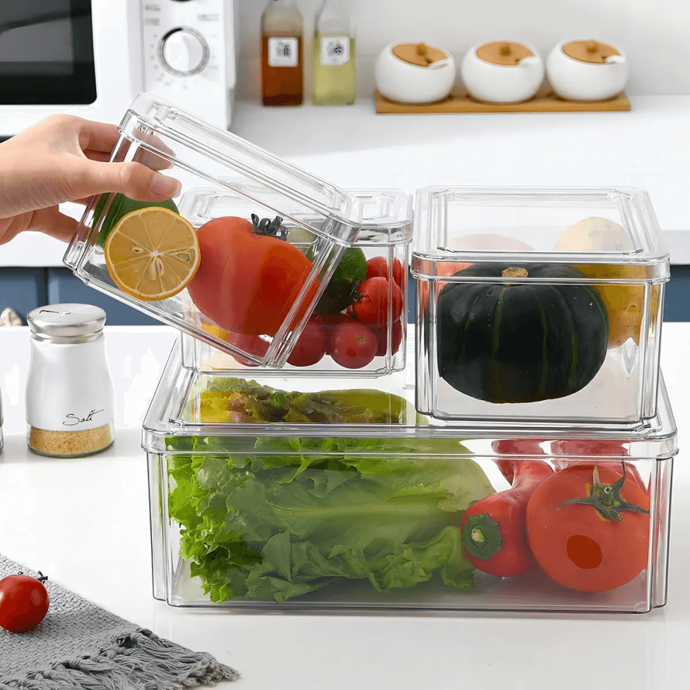Organizador Nevera Cocina Fruta Set 7 Contenedores Apilables