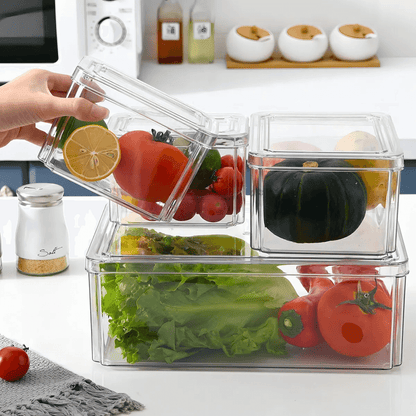 Organizador Nevera Cocina Fruta Set 7 Contenedores Apilables