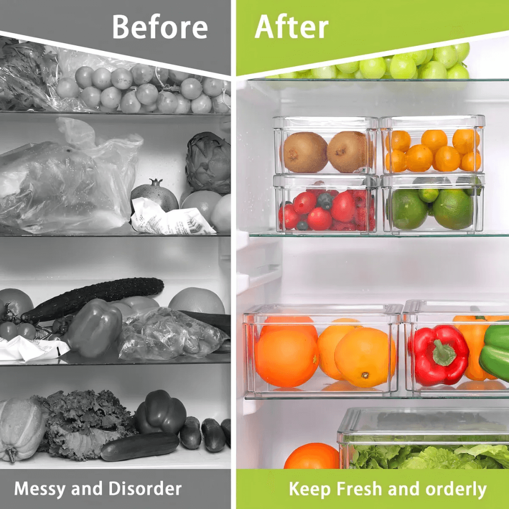 Organizador Nevera Cocina Fruta Set 7 Contenedores Apilables
