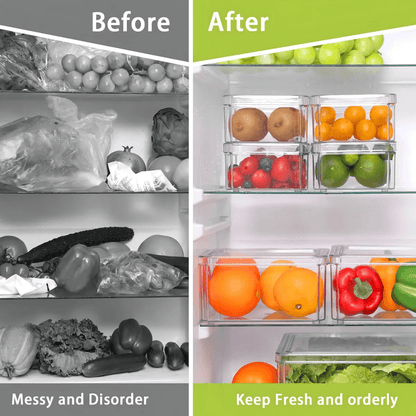 Organizador Nevera Cocina Fruta Set 7 Contenedores Apilables