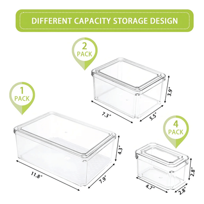 Organizador Nevera Cocina Fruta Set 7 Contenedores Apilables