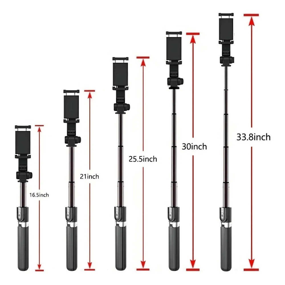 Gimbal Estabilizador Palo Selfie Trípode Bluetooth 4en1 Q08