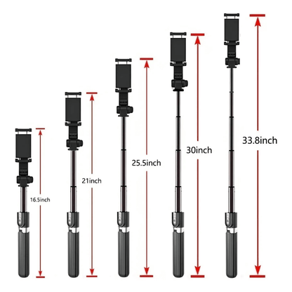 Gimbal Estabilizador Palo Selfie Trípode Bluetooth 4en1 Q08