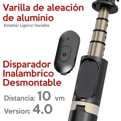 Gimbal Estabilizador Palo Selfie Trípode Bluetooth 4en1 Q08