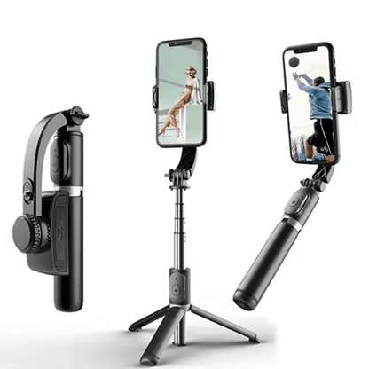 Gimbal Estabilizador Palo Selfie Trípode Bluetooth 4en1 Q08