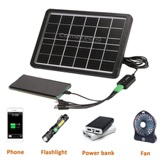 Panel Solar Batería Recargable 15w Multifuncional Usb Gd-100