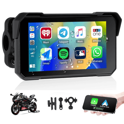 Pantalla Para Motos Gps 5inch Ips Auto Carplay Buetooth Ip68