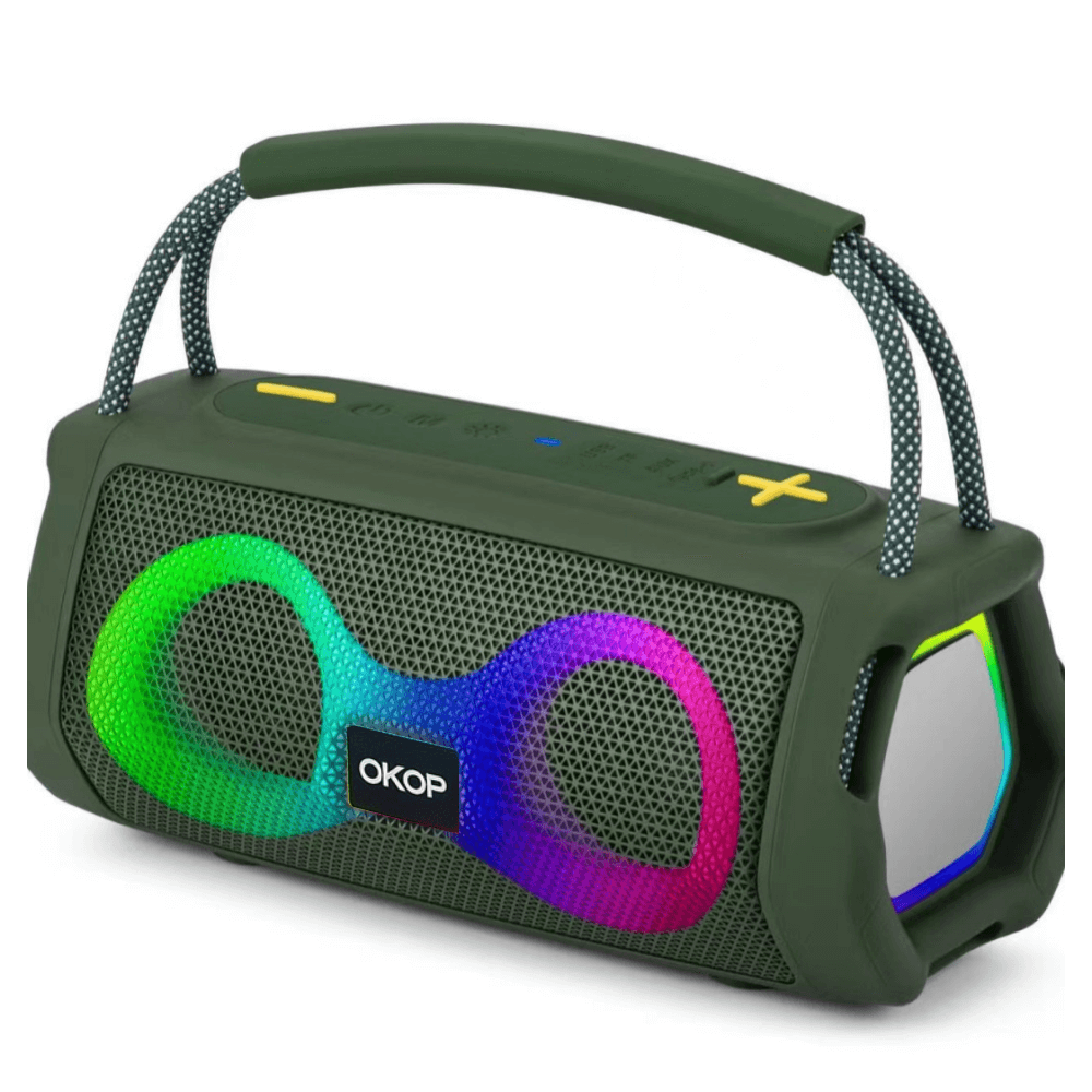 Parlante Recargable Altavoz Bluetooth Speaker Rgb Okop Kp812