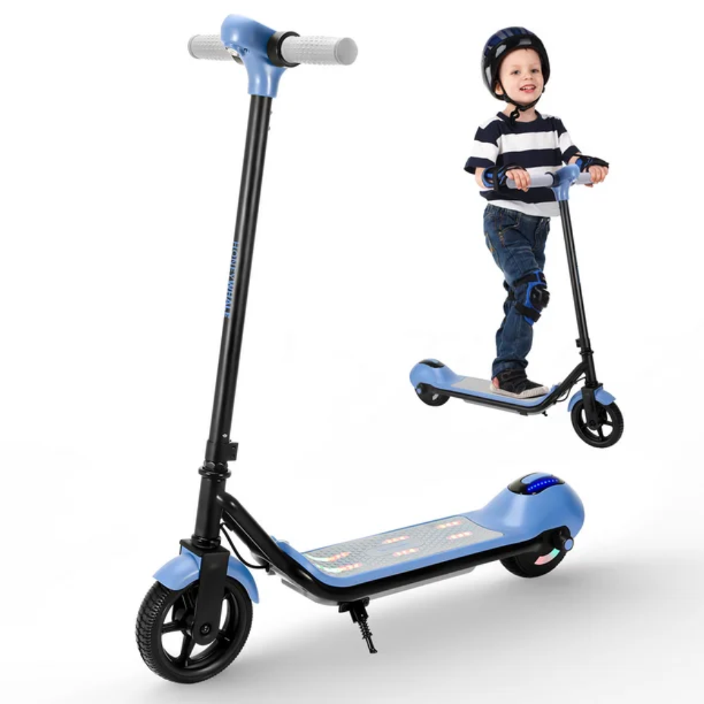 Patineta Scooter Electrica Niños 6-12 años Luz Bluetooth E7