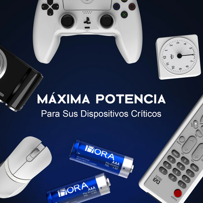 Pack 40 Pilas Baterías Alcalinas 1hora Triple AAA LR03 1.5v