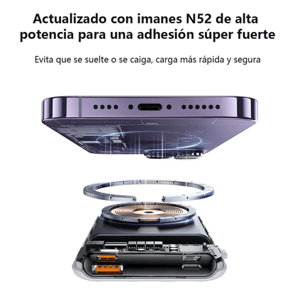 Power Bank Bateria Portatil 10000mah Carga Rapida Magnetico