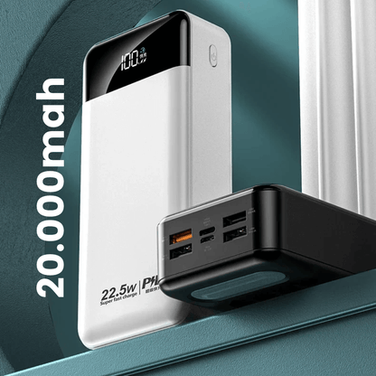 Power Bank Batería Portátil 22.5w Pd Carga Rápida 20000mah