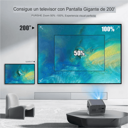 Proyector 4k Wifi Bluetooth Auto Enfoque 400ansi Hdmi Nisoo