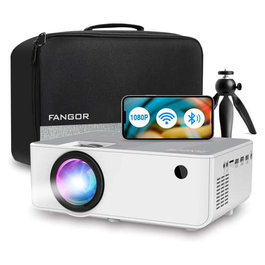 Proyector HD 1080P Wifi Bluetooth HDMI 900ansi FANGOR F-506