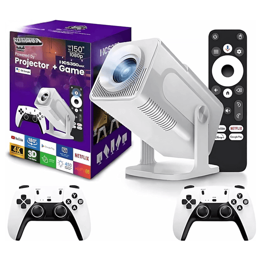 Proyector Smart Hcs350 Max Emulador Juegos Android 11 Bt5.0