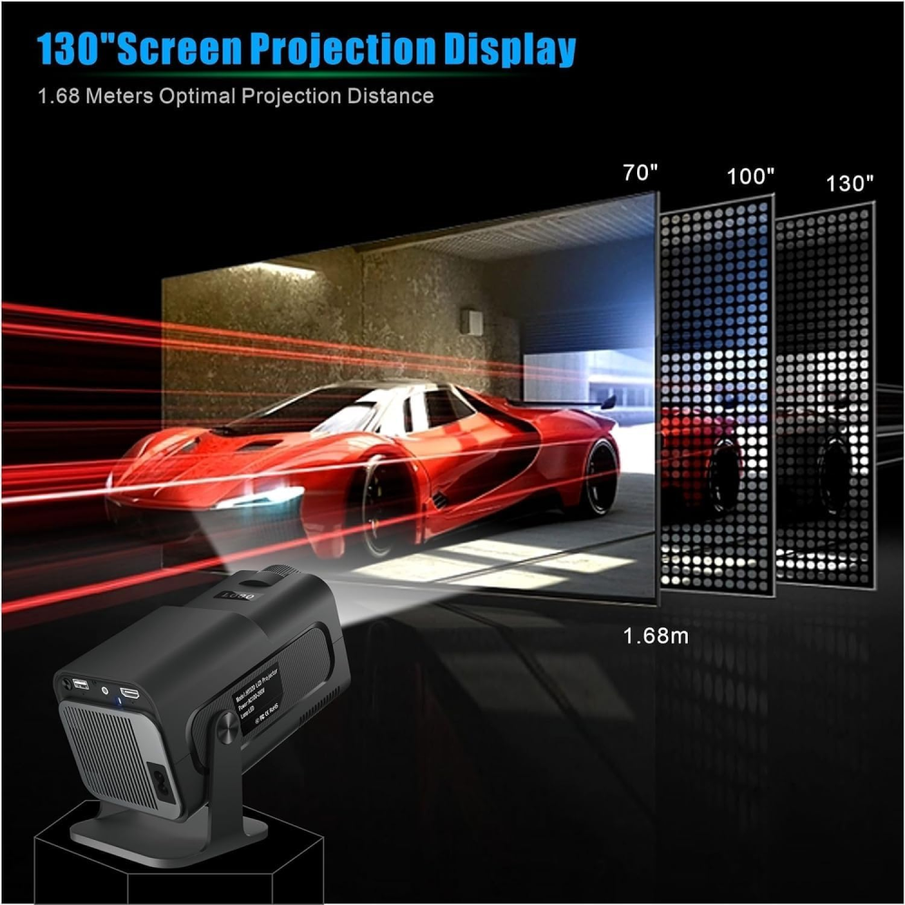 Proyector Portátil Smart Hy320 Android 11 Wifi Bt5.0 300ansi
