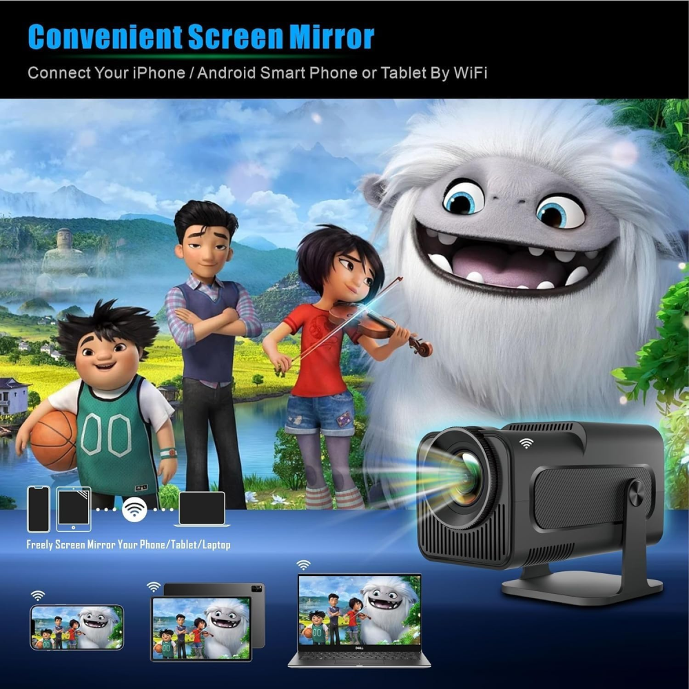 Proyector Portátil Smart Hy320 Android 11 Wifi Bt5.0 300ansi