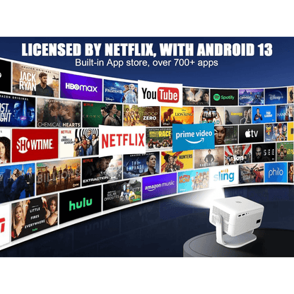 Proyector Smart 4k Auto Enfoque Wifi Bluetooth 400ansi L018